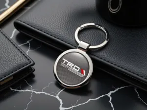 Toyota TRD Keyrings Men Minimal Stainless Steel